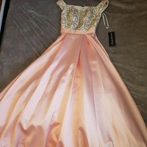 Pink Ava Presley Prom Dress